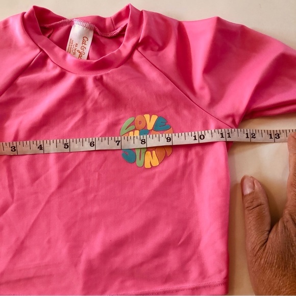 3Pc Bundle Cat & Jack Girls Rashguard Tie Dyed Bralette Bikini Bottom Swimwear - Picture 6 of 13